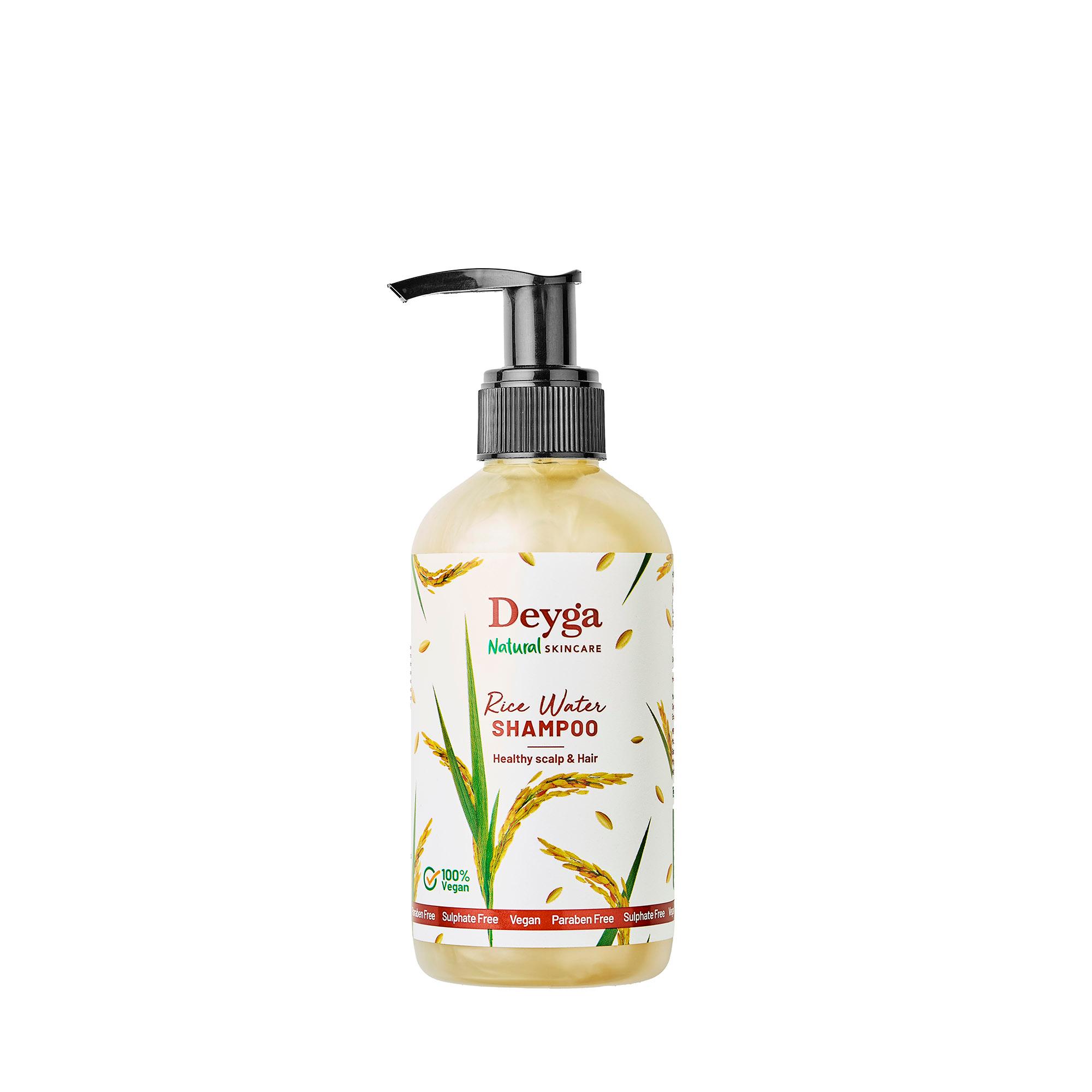 Deyga Naturals Rice Shampoo | Inspired by Ancient Rice-Water Hair Care Ritual | Hair Shine | Hair Volume | Control Frizz